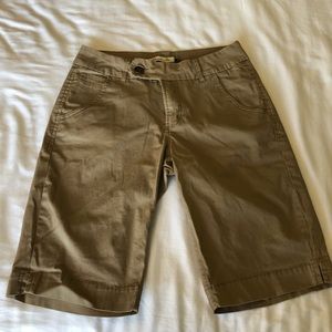 Khaki Bermuda shorts